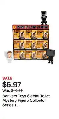 Game Stop Bonkers Toys Skibidi Toilet Mystery Figure Collector Series 1 (Style May Vary) offer