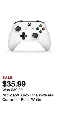 Game Stop Microsoft Xbox One Wireless Controller Polar White offer