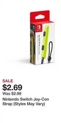 Game Stop Nintendo Switch Joy-Con Strap (Styles May Vary) offer