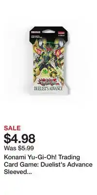 Game Stop Konami Yu-Gi-Oh! Trading Card Game: Duelist's Advance Sleeved Booster Pack (10 Cards per Pack) offer