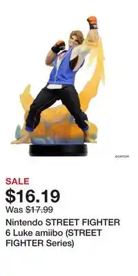 Game Stop Nintendo STREET FIGHTER 6 Luke amiibo (STREET FIGHTER Series) offer