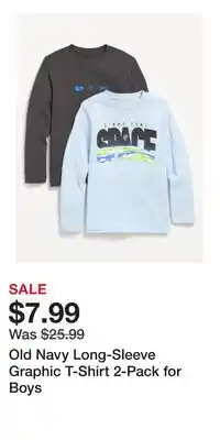 Old Navy Old Navy Long-Sleeve Graphic T-Shirt 2-Pack for Boys offer