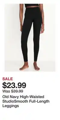 Old Navy Old Navy High-Waisted StudioSmooth Full-Length Leggings offer