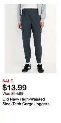 Old Navy Old Navy High-Waisted SleekTech Cargo Joggers offer