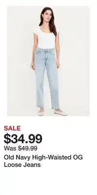 Old Navy Old Navy High-Waisted OG Loose Jeans offer