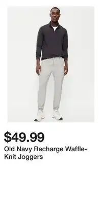 Old Navy Old Navy Recharge Waffle-Knit Joggers offer