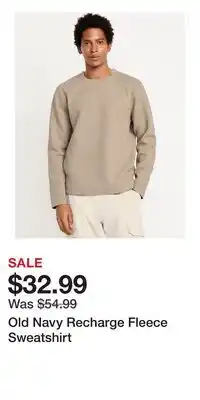 Old Navy Old Navy Recharge Fleece Sweatshirt offer