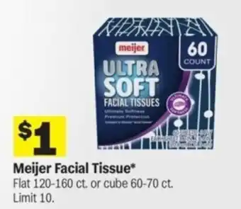 Meijer Facial Tissue