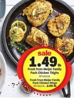 Meijer Fresh from Meijer Family Pack Chicken Thighs offer