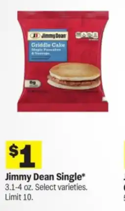 Meijer Jimmy Dean Single offer