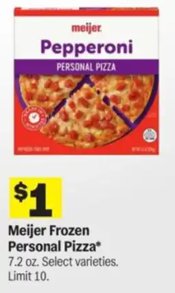 Meijer Meijer Frozen Personal Pizza offer