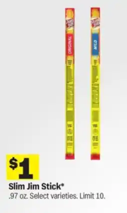 Meijer Slim Jim Stick offer