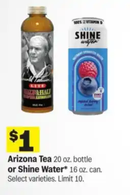Meijer Arizona Tea or Shine Water offer