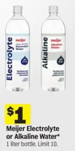 Meijer Meijer Electrolyte or Alkaline Water offer