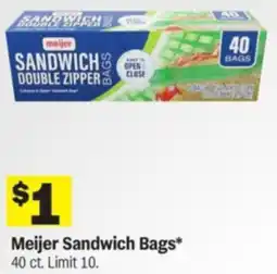 Meijer Meijer Sandwich Bags offer