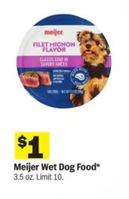 Meijer Meijer Wet Dog Food offer