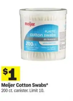 Meijer Meijer Cotton Swabs offer