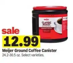 Meijer Meijer Ground Coffee Canister offer