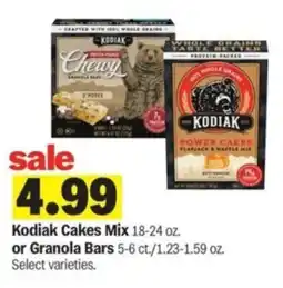 Meijer Kodiak cakes mix or granola bars offer
