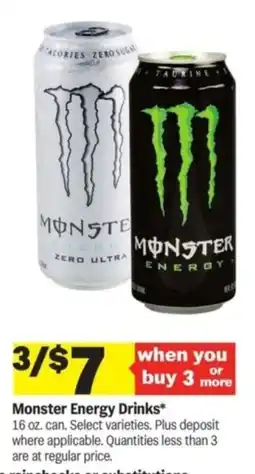 Meijer Monster Energy Drinks offer