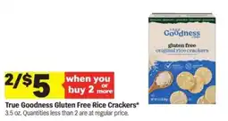 Meijer True Goodness Gluten Free Rice Crackers offer