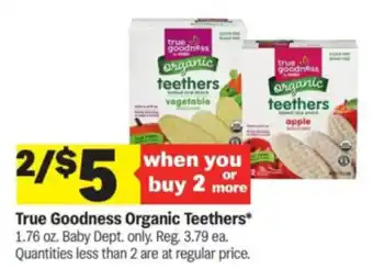 Meijer True Goodness Organic Teethers offer
