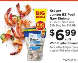 Ralphs Kroger Jumbo EZ Peel Raw Shrimp offer
