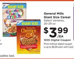 Ralphs General Mills Giant Size Cereal offer