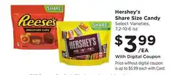 Ralphs Hershey's Share Size Candy offer