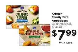 Ralphs Kroger Family Size Appetizers offer