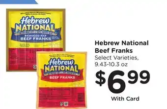 Ralphs Hebrew National Beef Franks offer
