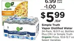 Ralphs Simple Truth Vapor Distilled Water offer