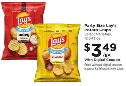 Ralphs Party Size Lay's Potato Chips offer