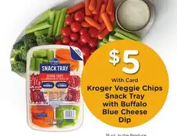 Ralphs Kroger Veggie Chips Snack Tray with Buffalo Blue Cheese Dip offer