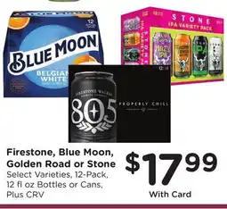 Ralphs Firestone, Blue Moon, Golden Road or Stone offer