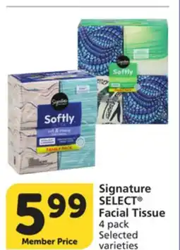 Albertsons Signature SELECT Facial Tissue offer