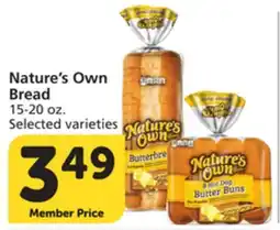 Albertsons Nature's Own Bread offer