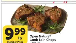 Albertsons Open Nature Lamb Loin Chops offer
