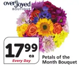 Albertsons Overjoyed Petals of the Month Bouquet offer