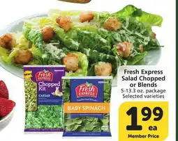 Albertsons Fresh Express Salad Chopped or Blends offer