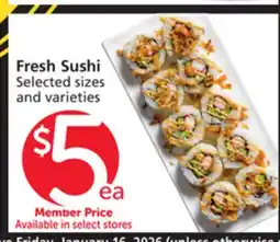 Albertsons Fresh Sushi offer