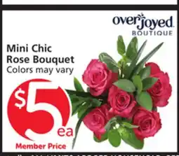 Albertsons Overjoyed Mini Chic Rose Bouquet offer