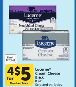 Albertsons Lucerne Cream Cheese Brick offer