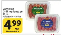 Albertsons Cantella's Grilling Sausage offer
