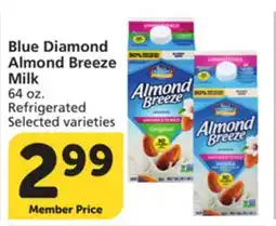 Albertsons Blue Diamond Almond Breeze Milk offer