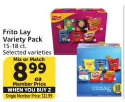Albertsons Frito Lay Variety Pack offer