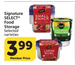 Albertsons Signature SELECT Food Storage offer