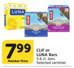Albertsons CLIF or LUNA Bars offer