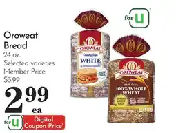 Pavilions Oroweat Bread offer