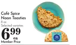 Pavilions Café Spice Naan Toasties offer